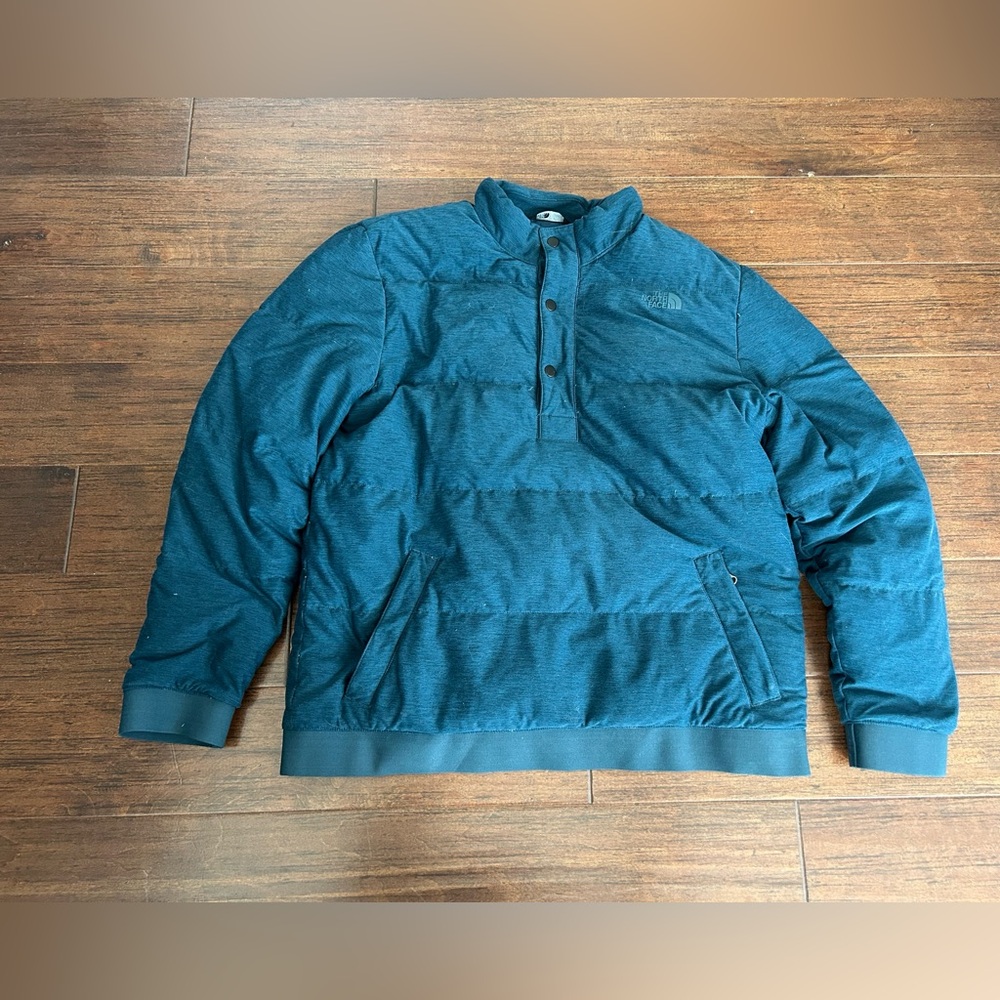 The North Face Men's Eros Down Pullover Teal Down size Medium
